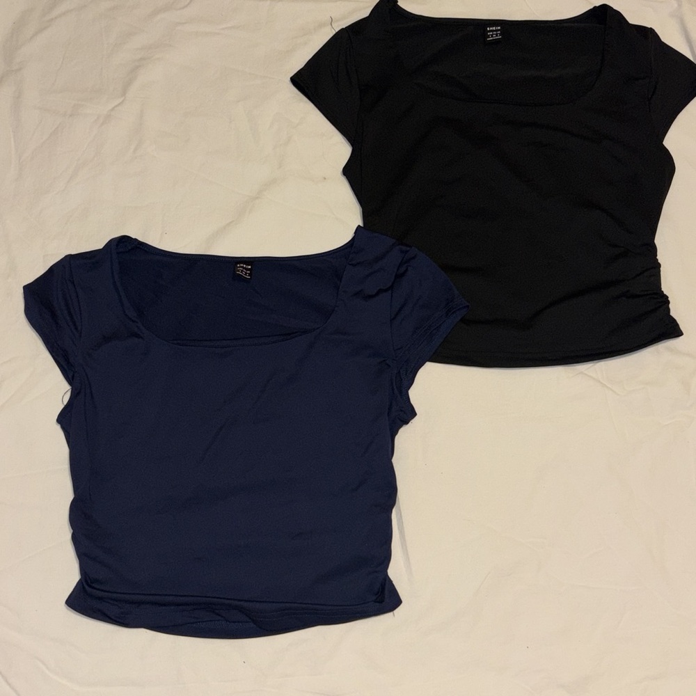 black and navy set